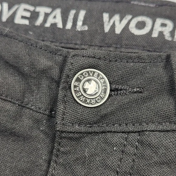 Dovetail Pants Womens 0 (26x30) Black Britt Utility Double Knee Work Cordura - Picture 8 of 15